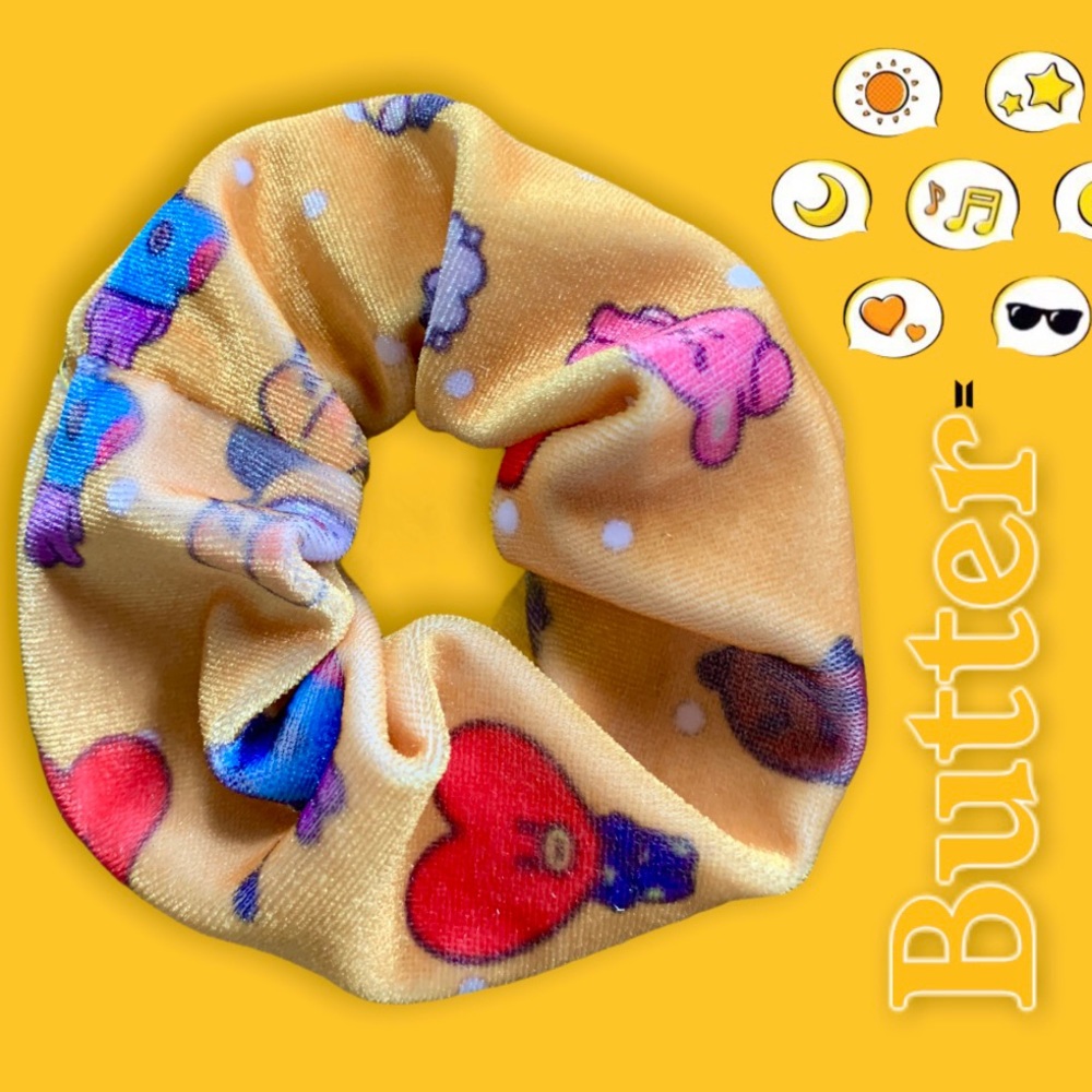 BTS 방탄소년단 butter velvet scrunchie